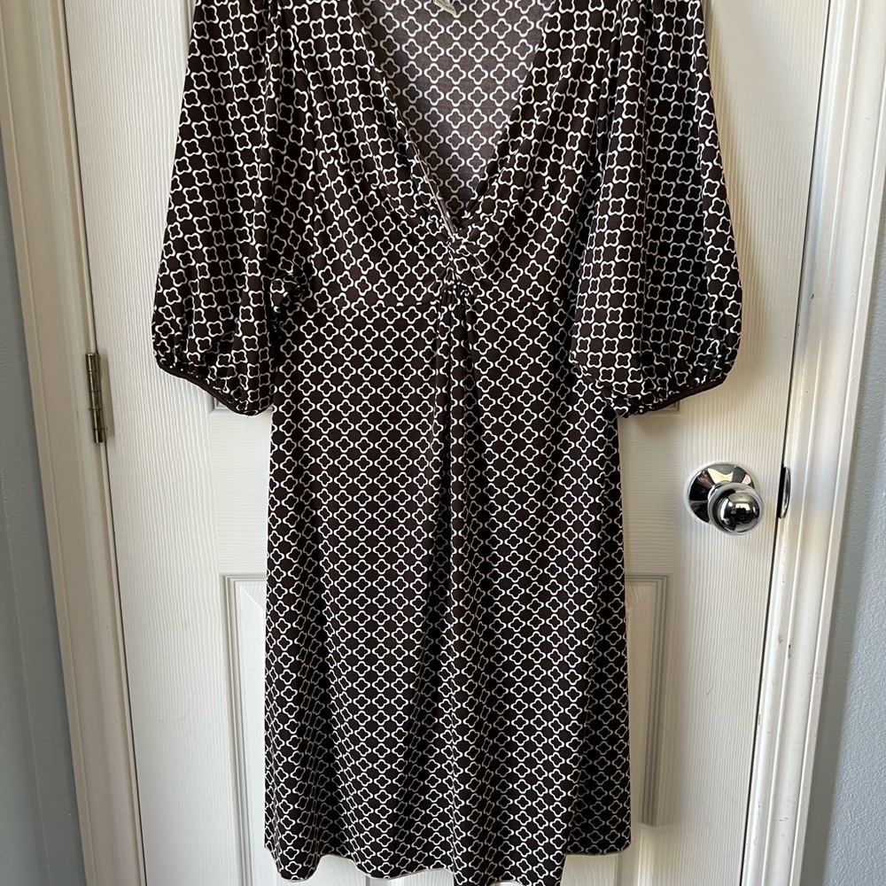 Max Studio Dress - Brown and Cream